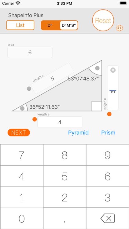 Figure calculator ShapeInfo