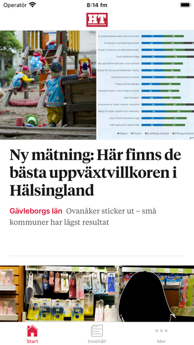 Hudiksvalls Tidning Nyhetsapp Screenshot