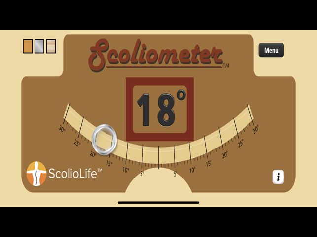 Scoliometer Screenshot