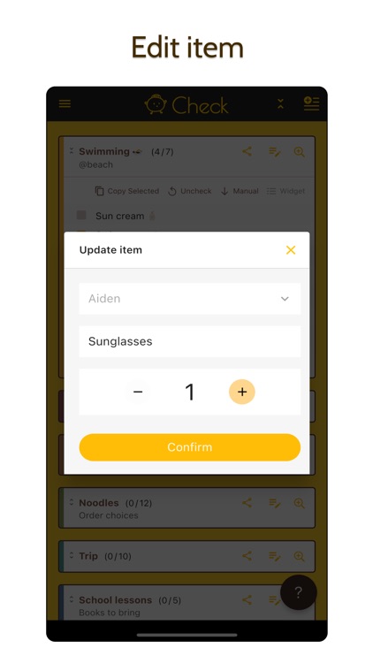 Chik Check - packing checklist