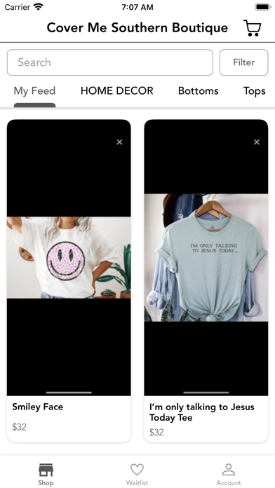 Cover Me Southern Boutique Screenshot
