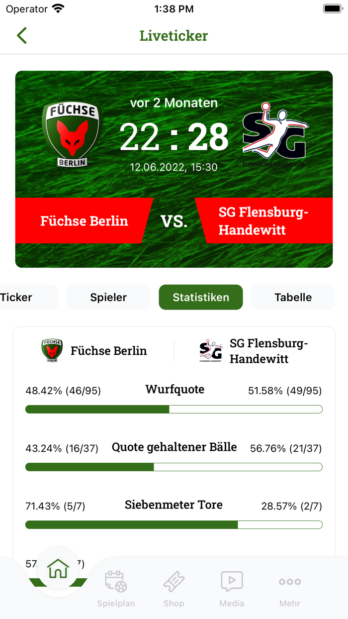 Füchse Berlin Vereins App