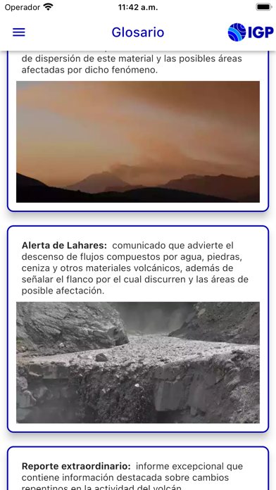 Instituto Geofísico del Perú Screenshot