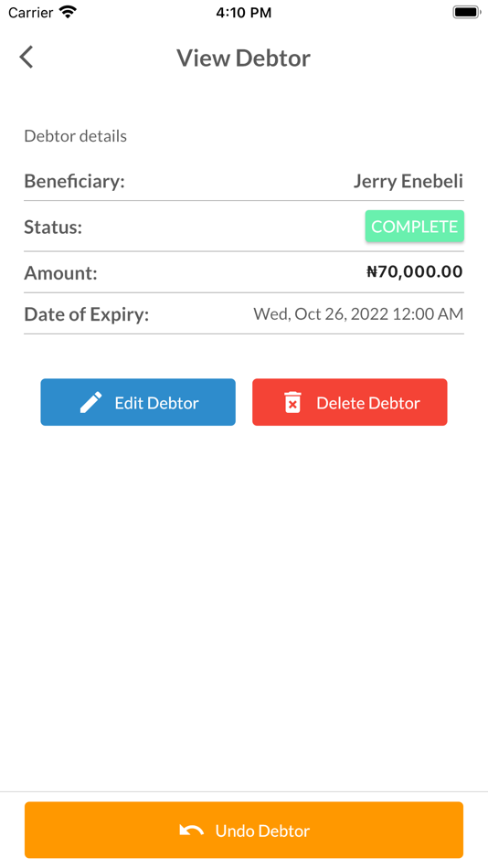 #9. Debt_Manager (iOS) 由: Ifeanyi Ibekie