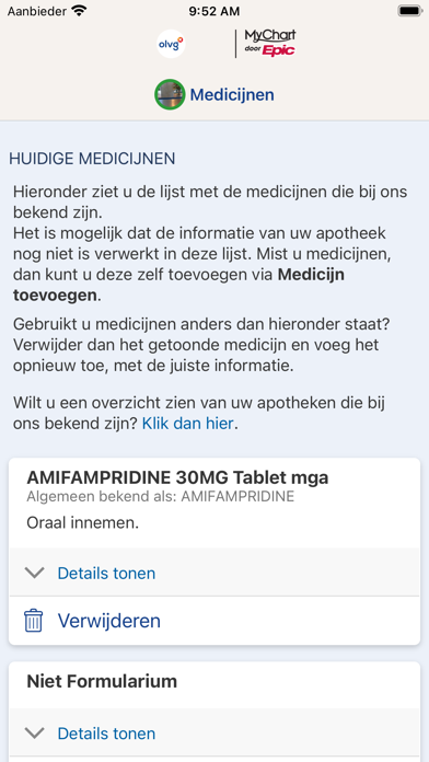 MijnOLVG Screenshot