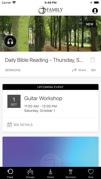 Family Worship Center PO Screenshot