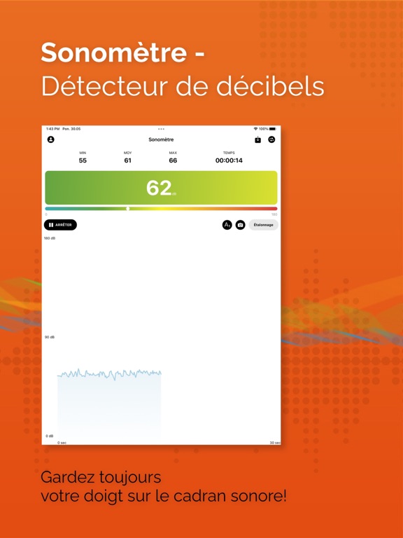 Screenshot #4 pour Sonomètre HD
