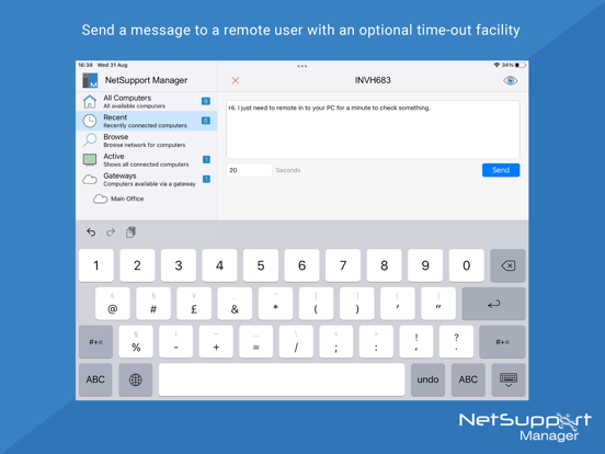NetSupport Manager Control iPad screenshot 8 - Productivity app