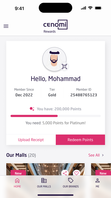 Cenomi Rewards Screenshot