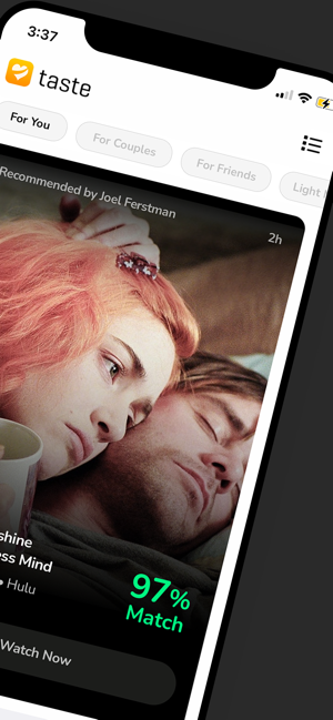 Taste: Movie & TV Suggestions Screenshot
