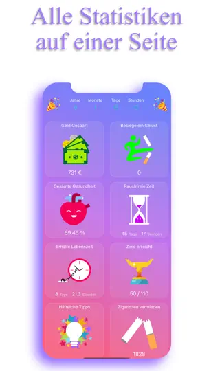 Screenshot von Rauchen Aufhören - EasyQuit auf dem iPhone 1