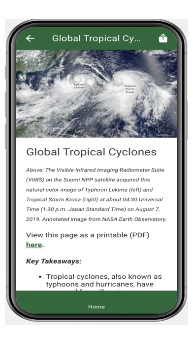 Climate at a Glance iPhone screenshot 1 - News app