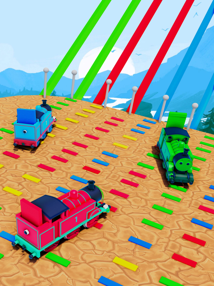 Bridge Race Train Run 3D Game
