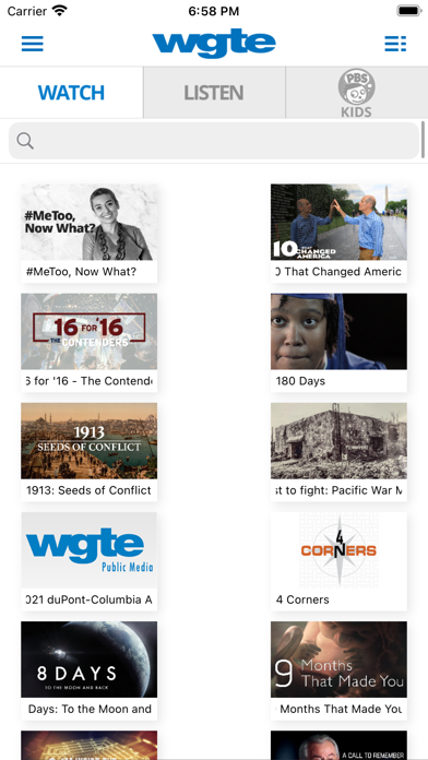 WGTE App Screenshot