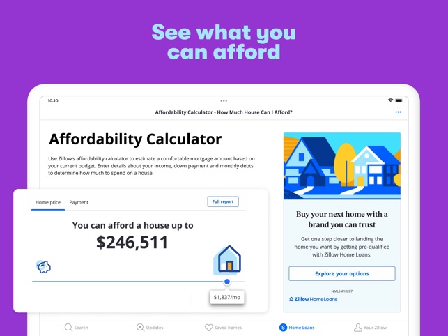 What can i afford zillow discount