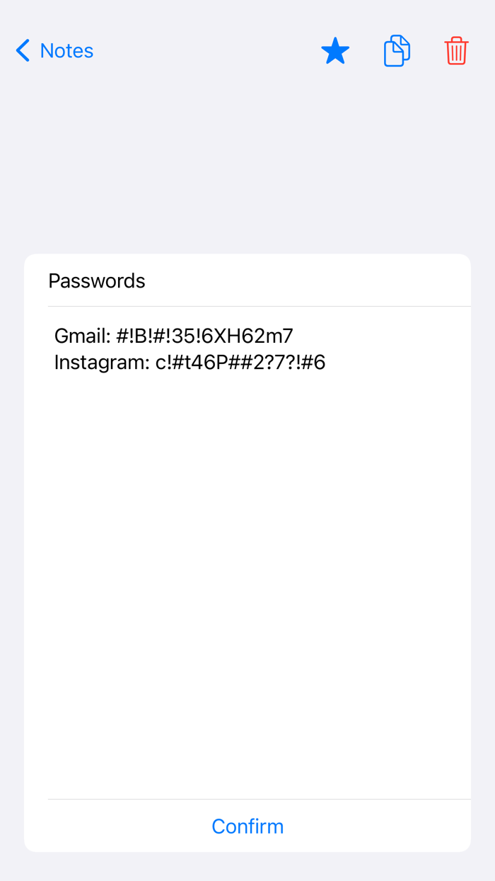 Clutter Free Entries