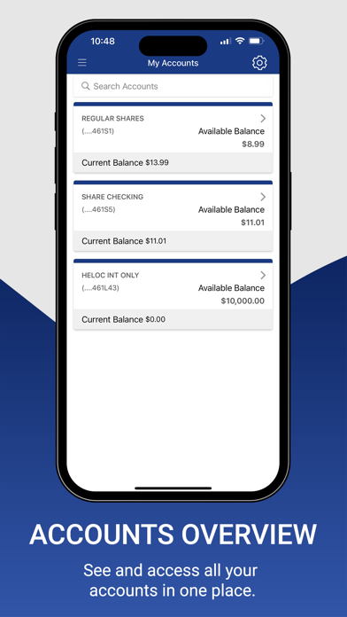 Parishioners FCU Screenshot
