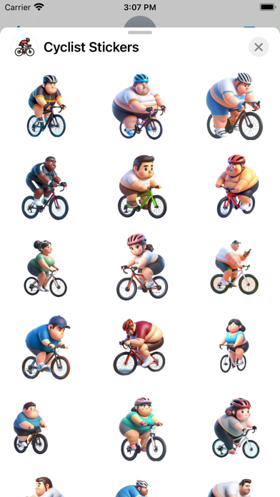 Screenshot #1 pour Cyclist Stickers