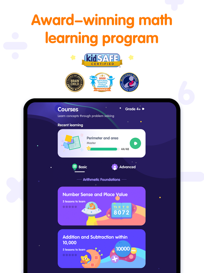 Ahaaa Math - Learning Games.