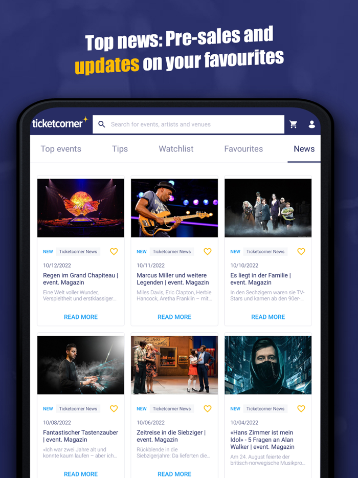 Ticketcorner - Event Tickets