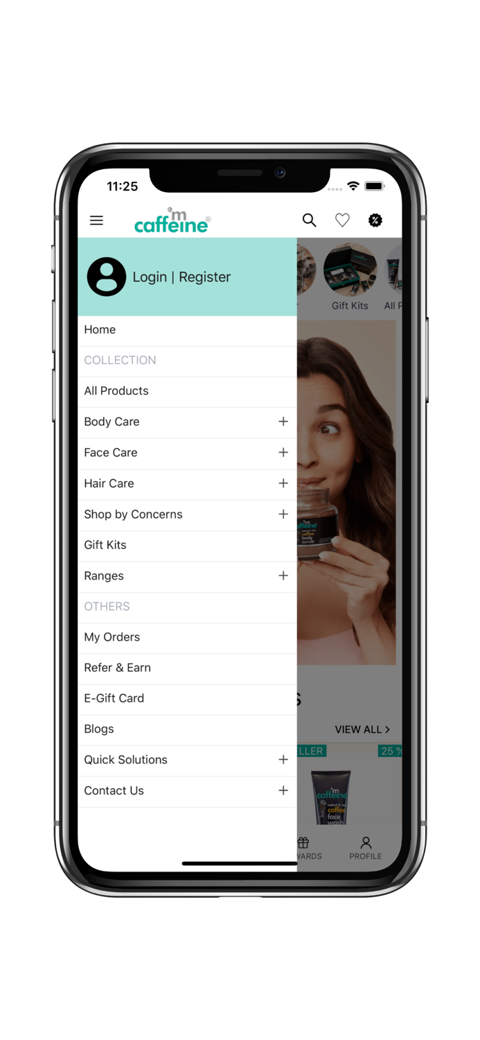 mCaffeine Natural Skin Care