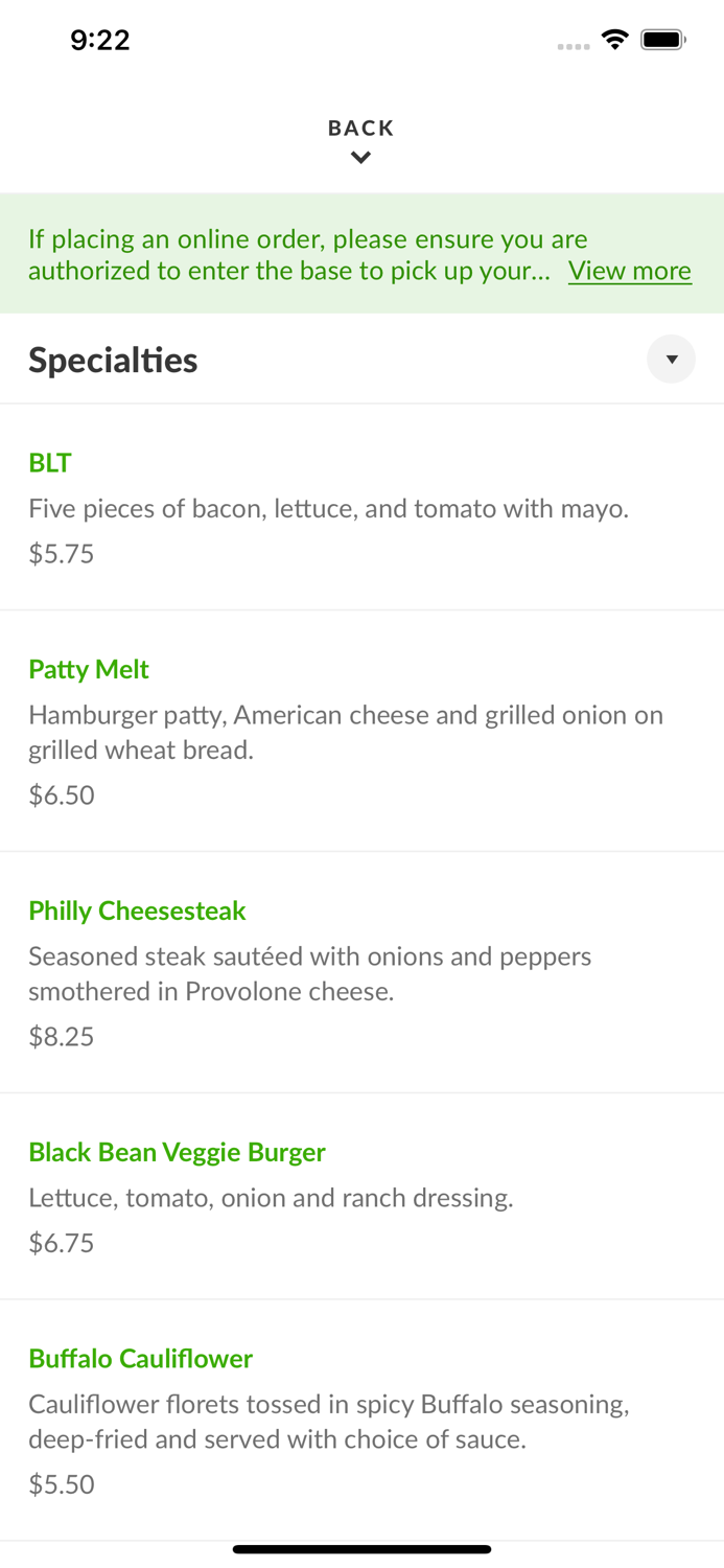 Dine on The Go - NAS Whiting