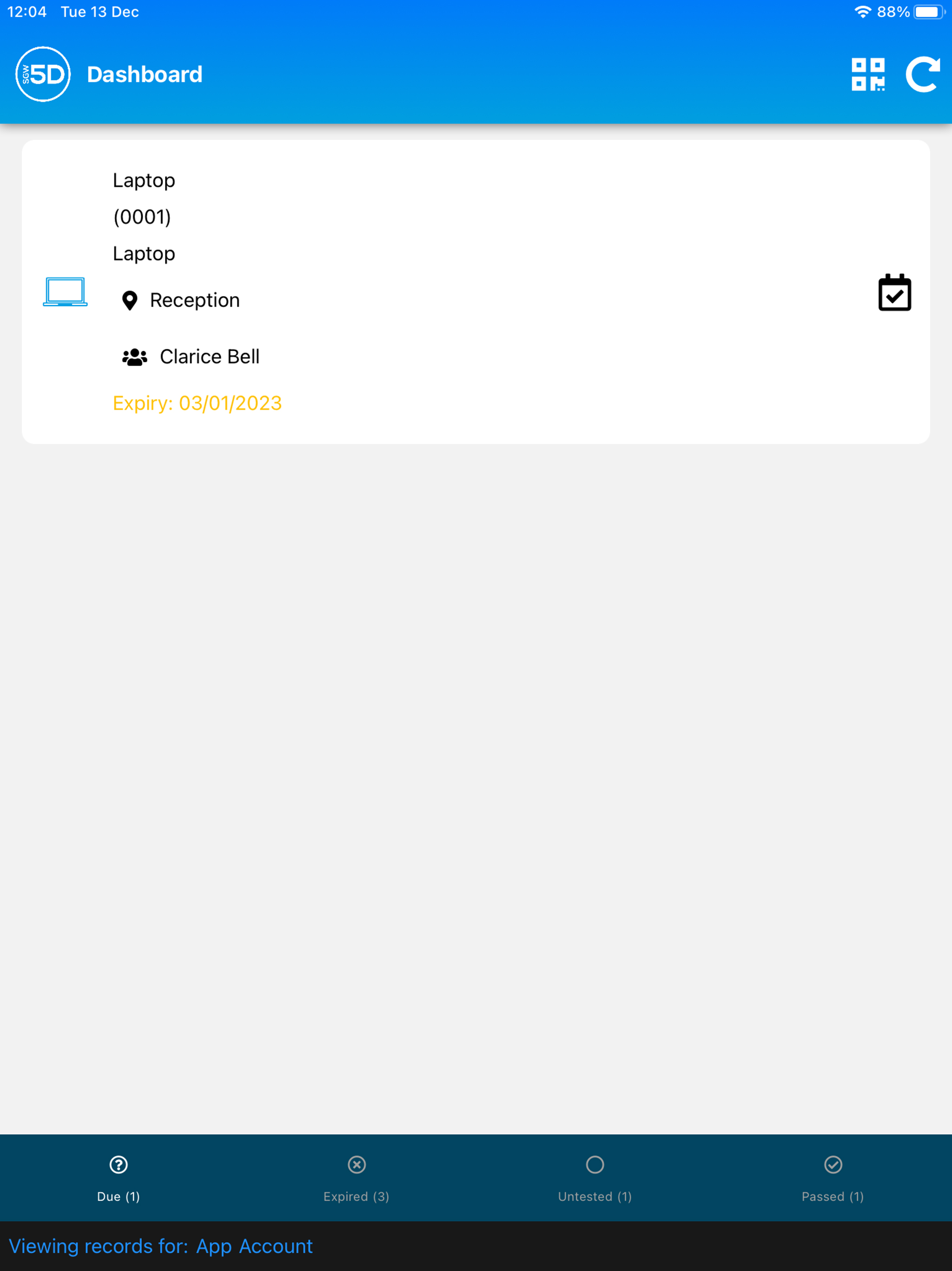 SGW 5D PAT Testing screenshot 6
