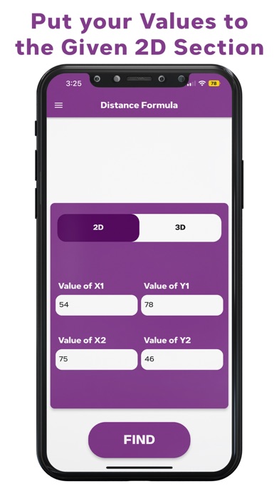 Distance Formula Calculator Screenshot