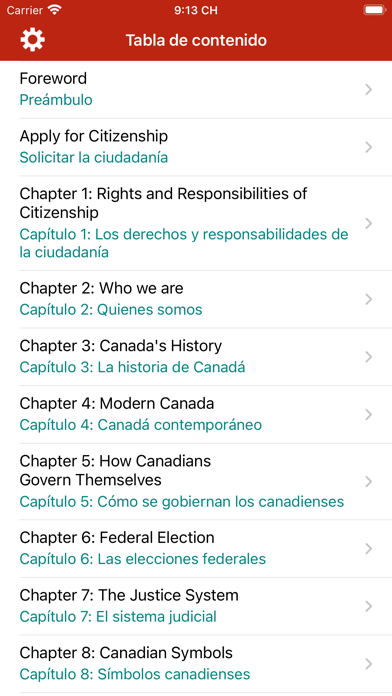 Screenshot #1 pour English-Spanish Citizenship