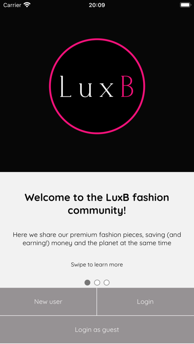 LuxB – Fashion Rental Platform Screenshot