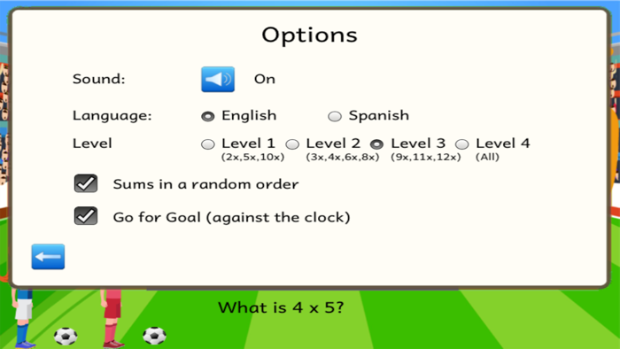 Soccer Times Tables Lite