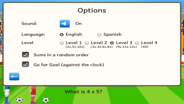Soccer Times Tables Lite screenshot-3