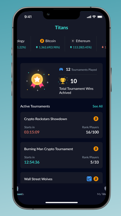 Titans Tournaments Screenshot