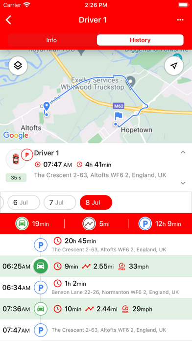 Track Me Now App Screenshot