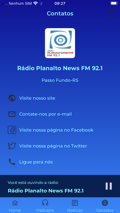 Rádio Planalto News FM Screenshot