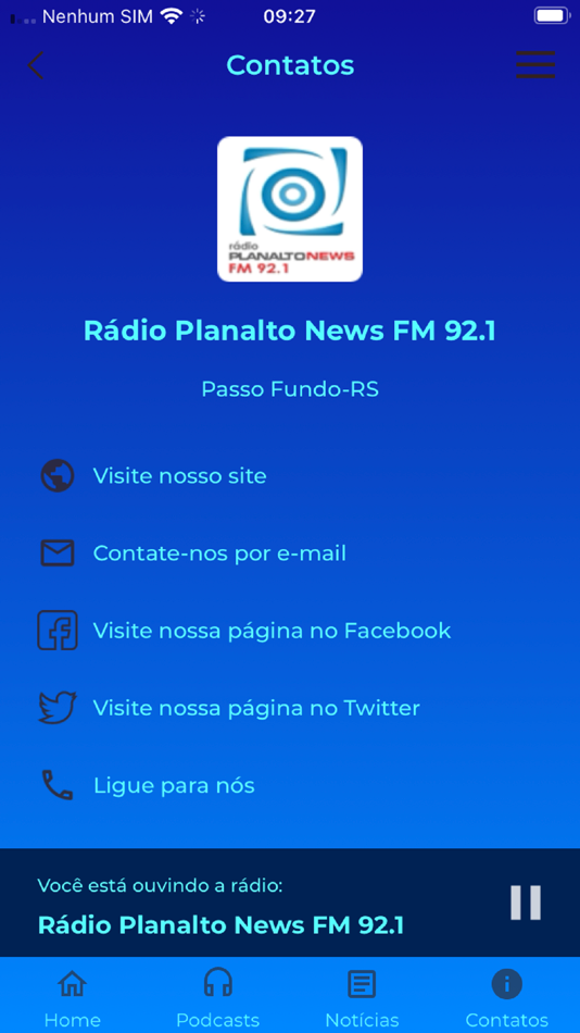 #1. Rádio Planalto News FM (iOS) By: Rádio Planalto FM