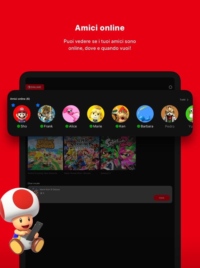 Nintendo Switch Online su App Store