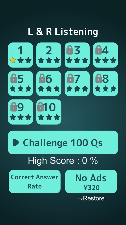 #1. LR English Listening Training (iOS) 由: Masashi Yamada