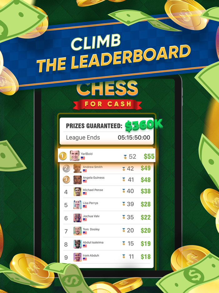 Chess for Cash Online Matches