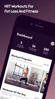 cardio hiit workout at home iphone screenshot 1