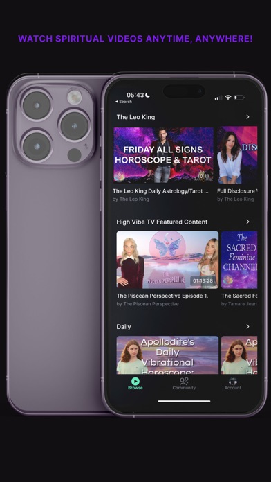 High Vibe TV Spiritual Network Screenshot