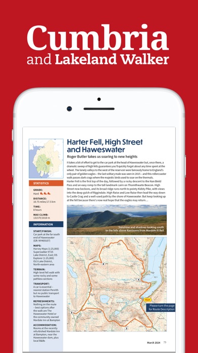 Cumbria and Lakeland Walker Screenshot