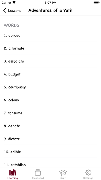 ISEE & SSAT Vocabulary Screenshot