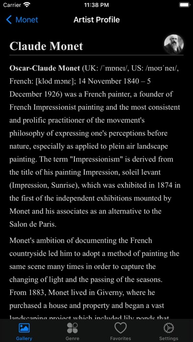 Artlist - Monet Collection Screenshot