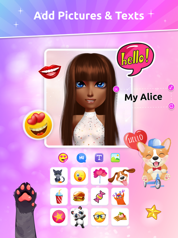 Avatar Maker-Character Creator iPad screenshot 6 - Entertainment app
