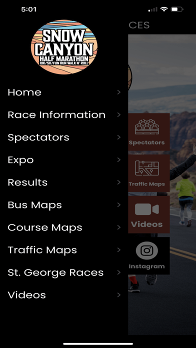 Snow Canyon Half Marathon Screenshot