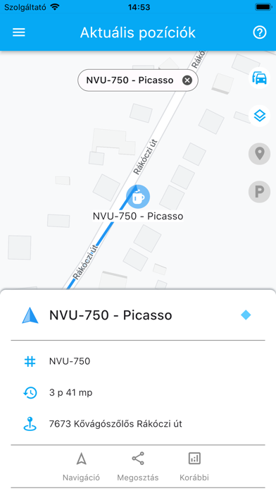 Alapnyomkövetés Screenshot