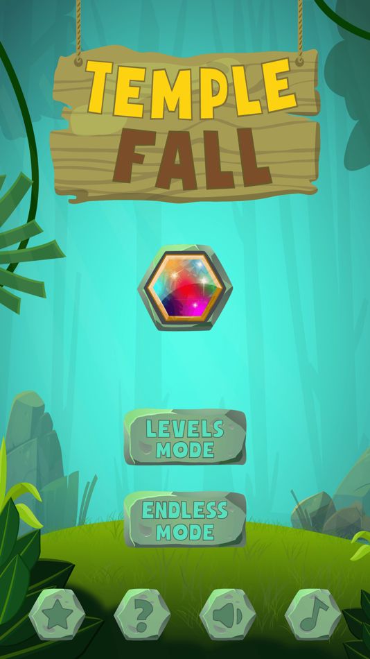 #1. Temple Fall - Hexagon Drop (iOS) 由: Le Huy Phan