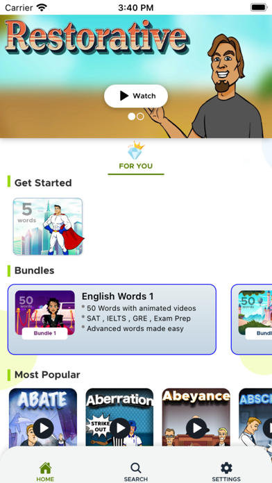 Vocabimate 3-Quick, Fun Videos Screenshot