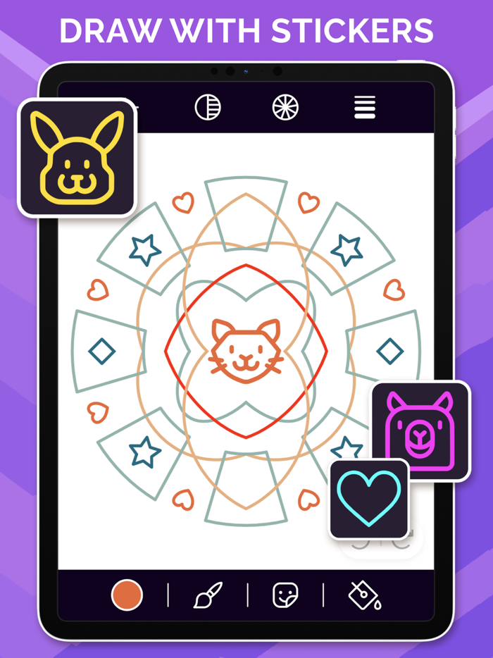 Mandala Coloring Happy Art